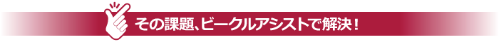 その課題、ビークルアシストで解決！